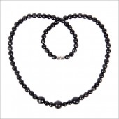 泗濱砭石項鏈 5mm3圓珠