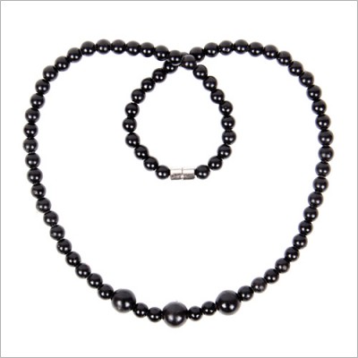 泗濱砭石項(xiàng)鏈 5mm3圓珠